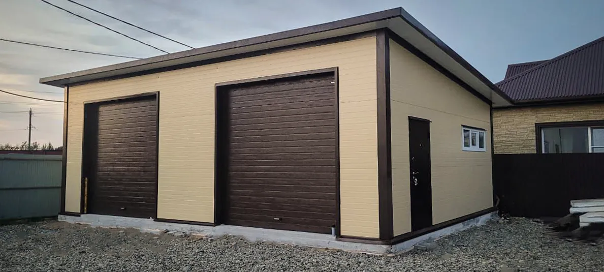 Автосервис-гараж из из сэндвич панелей